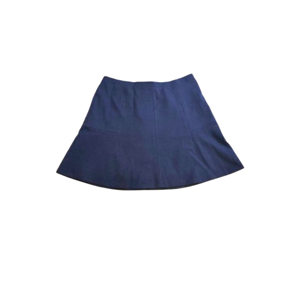 J. Crew Mini Skirt Womens 6 A Line Preppy Old Money Preppy Lined Zip Navy Blue